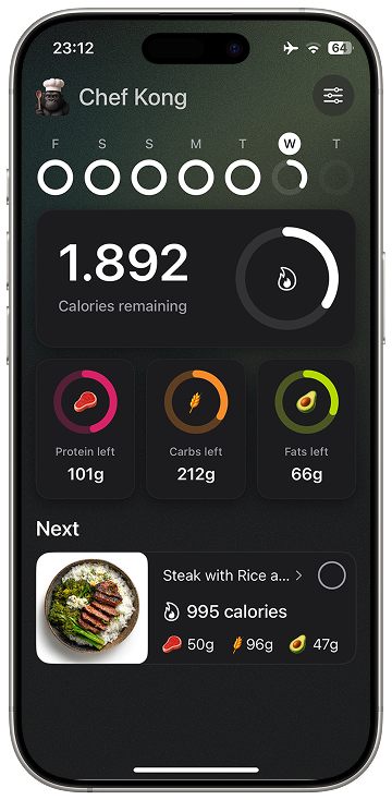 Chef Kong App Screenshot